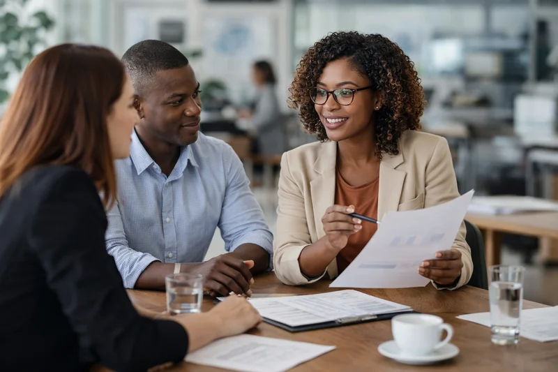 Professionals planning coordinated support